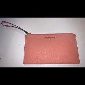 Michael kors pink leather wallet
